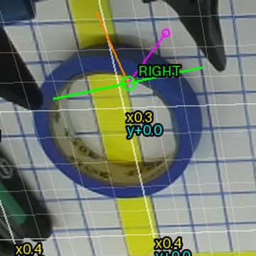 Tape roll — successful transfer and placement after a retry.