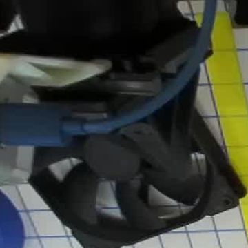 Computer fan — repeated slips from its thin frame.